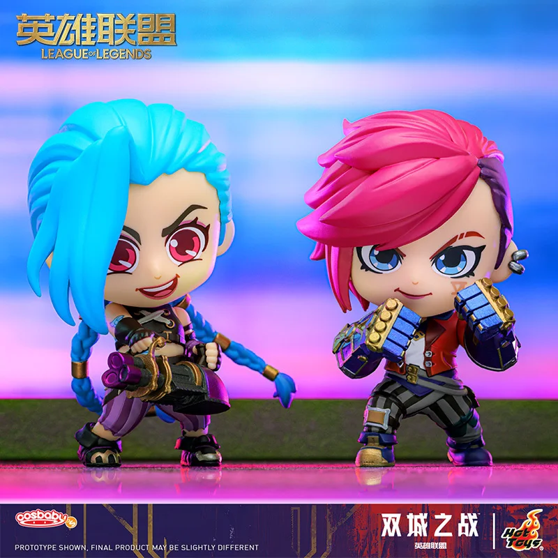 Подлинная лига легенд: ARCANE Twin Cities Battle Jinx Vi COSBABYS Мини-коллекция милая фигурка