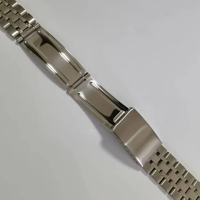 17mm 19mm Stainless Steel Bracelet Bands Vintage Jubilee Curved End Replacement Strap Fits For Tudor TUDO Series Watches