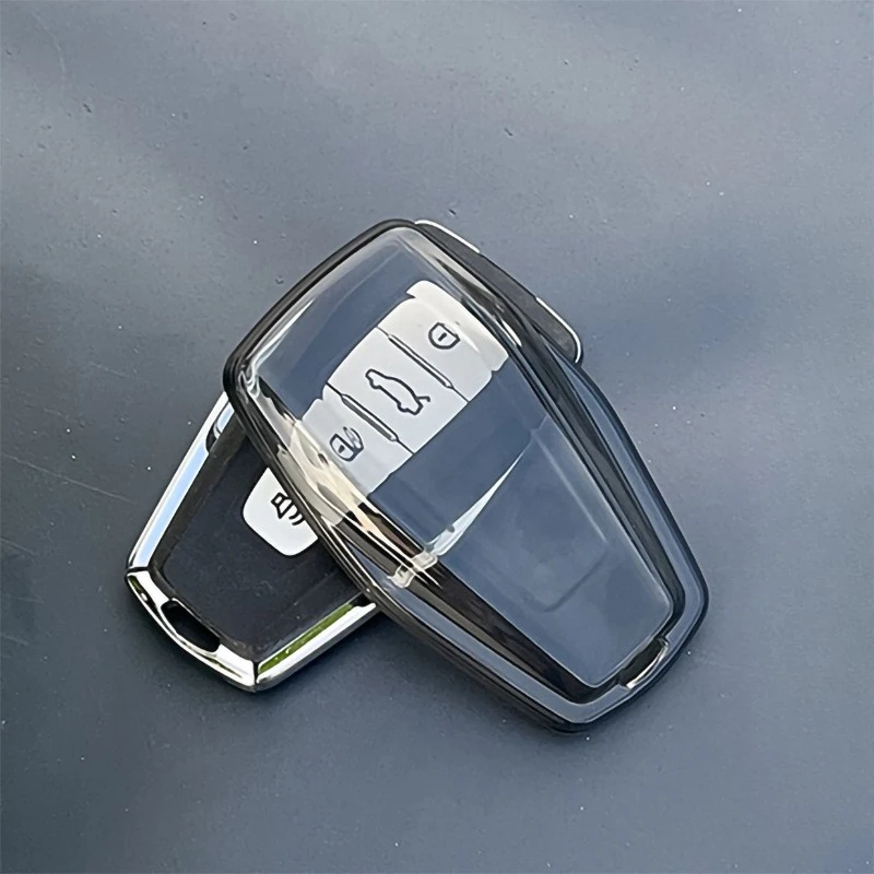 

Чехол для автомобильного ключа из ТПУ для Geely Coolray X6 Emgrand Global Hawk GX7 Atlas Boyue NL3 EX7 X7 SUV GT GC9 Borui Прозрачный чехол с дистанционным управлением