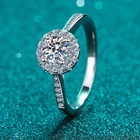Обручальное кольцо Smyoue под заказ, женское классическое кольцо из серебра 925 пробы с бриллиантами