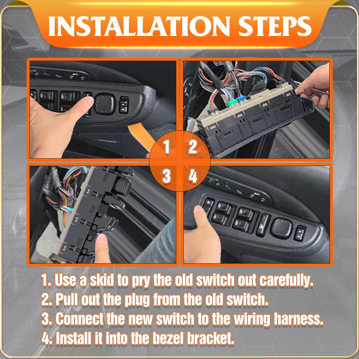 Главный выключатель окна автомобиля кнопка подъема стекла 68289802 AB для Jeep Grand Cherokee