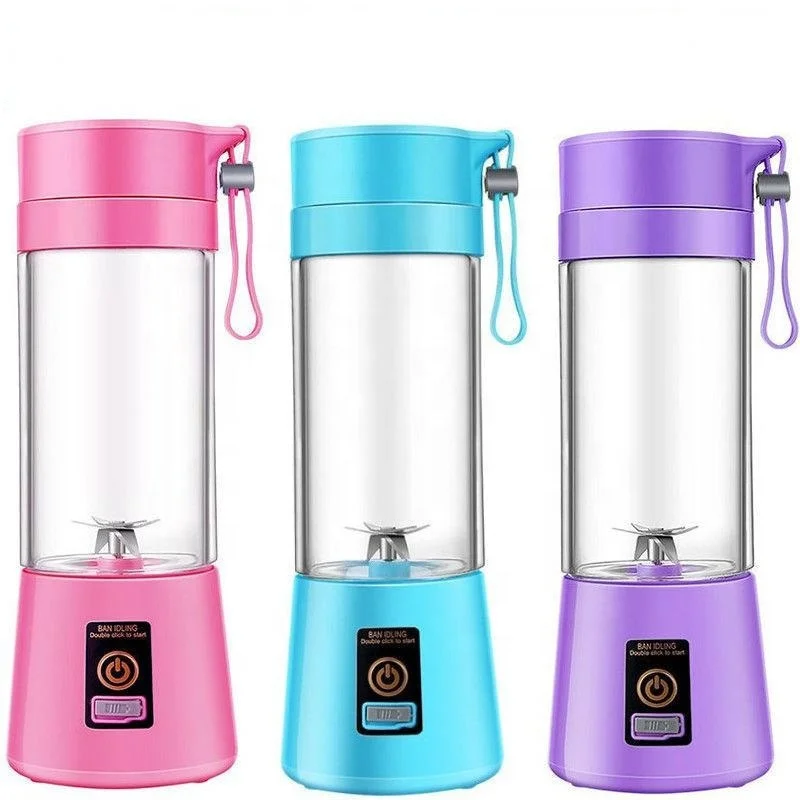 

Electric Orange Fruit Smoothie Food Juicer Blender Cup Personal Wireless Rechargeable USB Mini Hand Portable Blender USB Blender