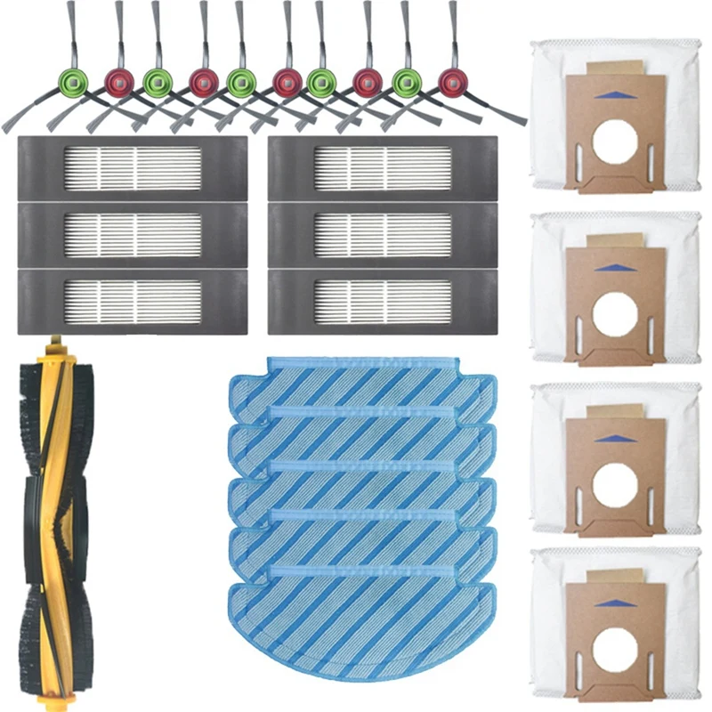 

Filter Brush Mop Cloth Set for Ecovacs Deebot Ozmo T8 / T8 AIVI T9+ N8 Pro Vacuum Cleaner Parts Accessories