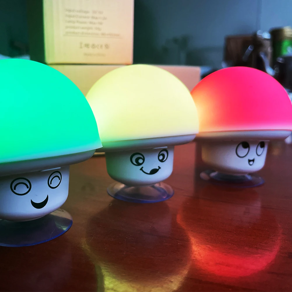 

Милые Ночные светодиодные мини-лампы в виде грибов