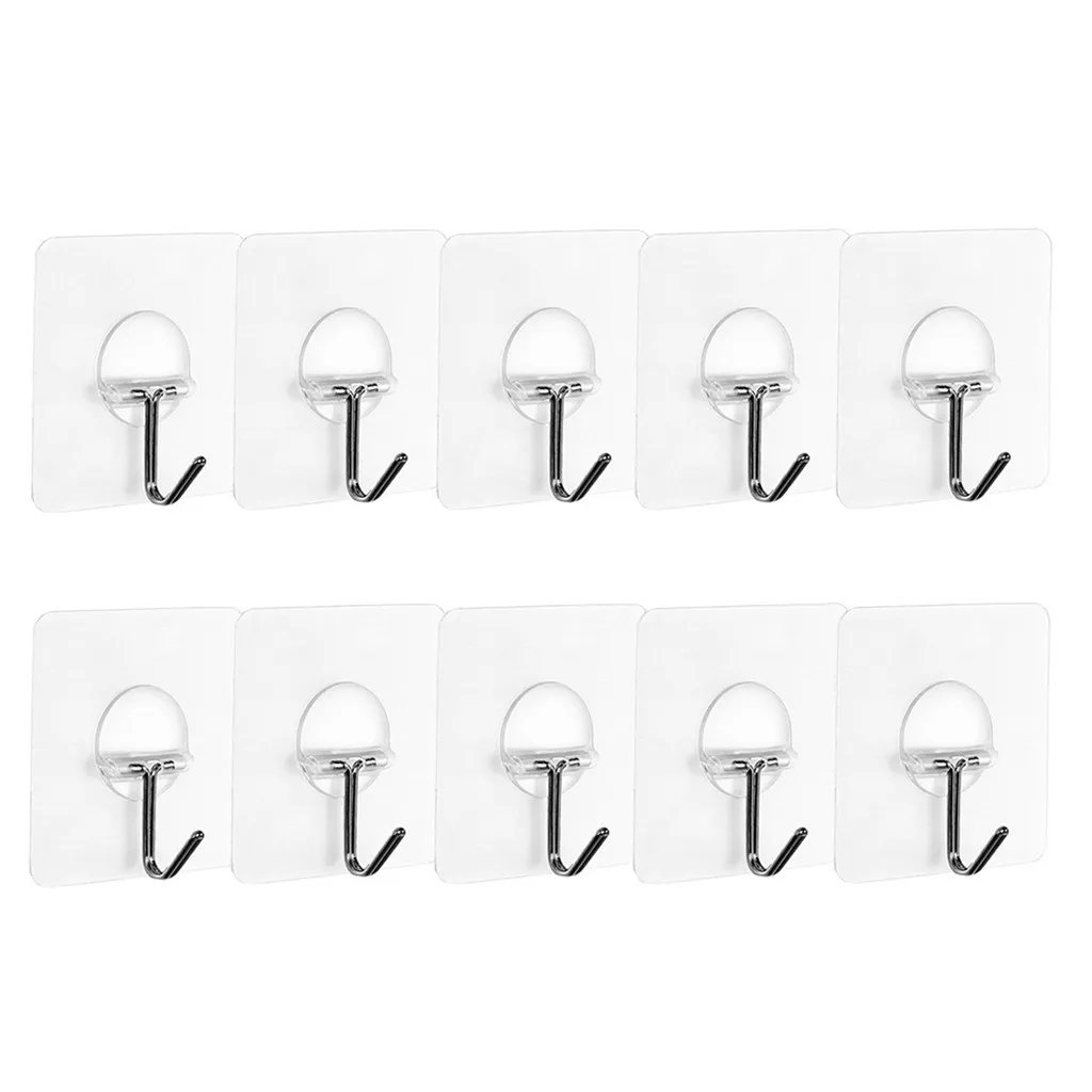 

Transparent For Kitchen Hanger Hooks Strong Wall Sucker Cup Bathroom Suction Kitchen，Dining & Bar