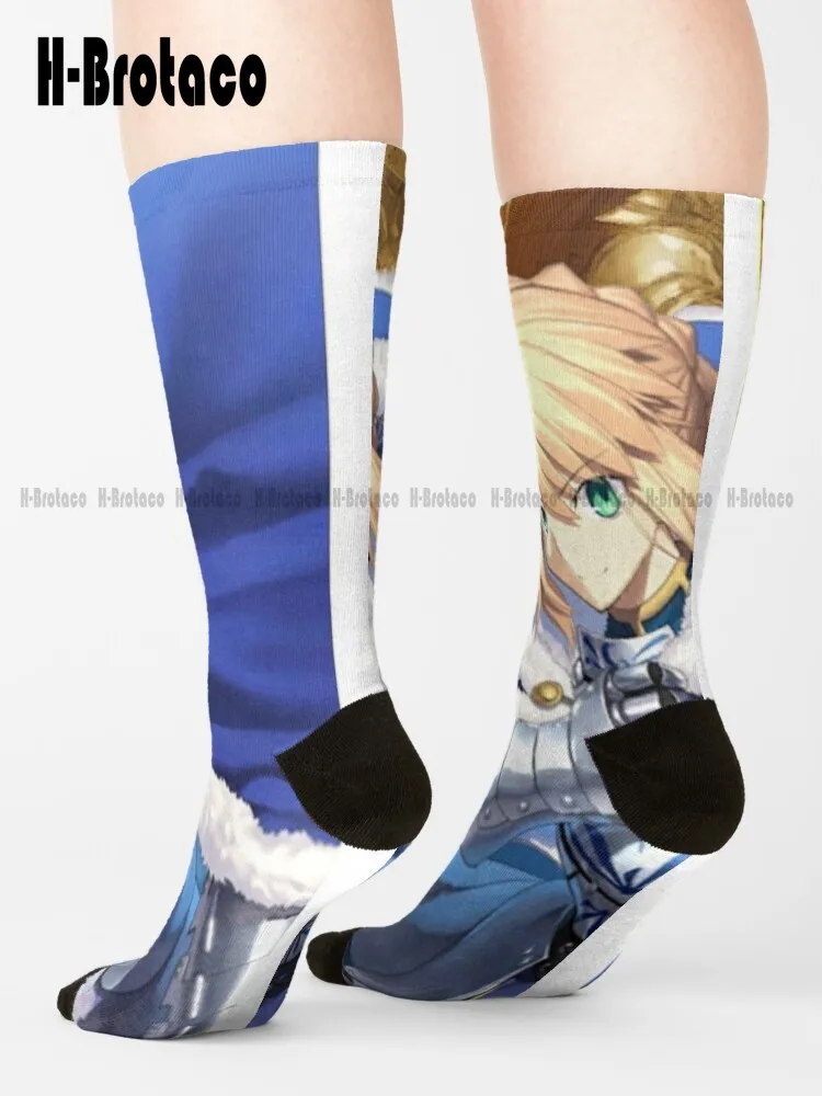 Fate Grand Order (Fgo) - Artoria Pendragon/King Артур (Saber) золотые женские футбольные носки