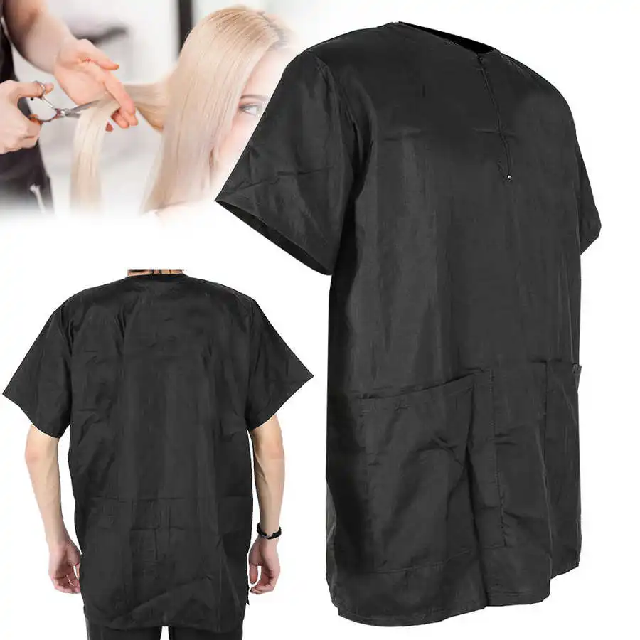 Hair Stylist Grooming Smocks Haircut Apron With Pockets Waterproof Breathable Quick Dry Hair Salon Working Clothes For Barber