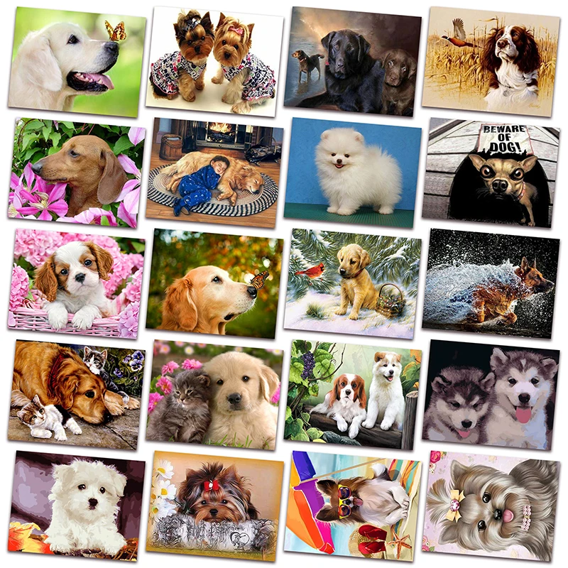 

New DIY Diamond painting embroidery Animals dog puppy 5D Full Diamond mosaic picture husky shepherd cross stitch Home decor X024