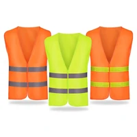 high visibility vest waistcoat safety with reflective strips construction vest for men women universal size