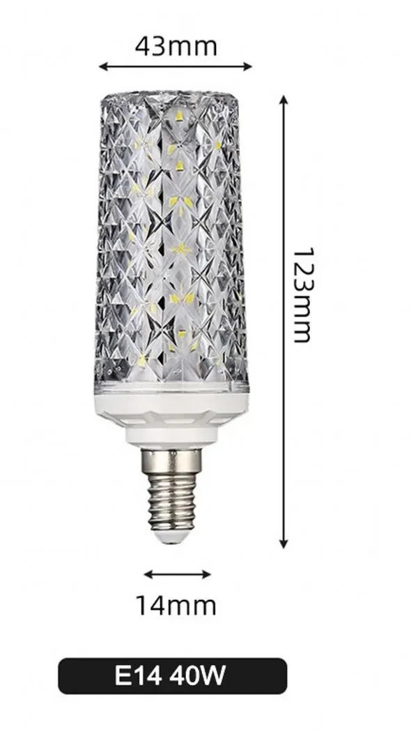 

Светодиодная лампа-кукуруза E27/E14 40W/30W