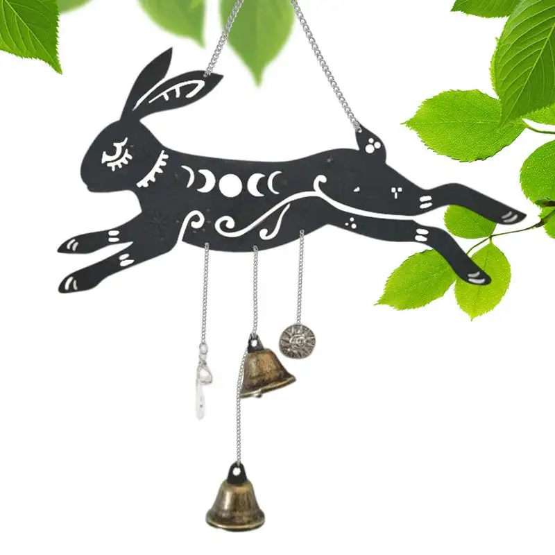 

Garden Wind Chimes Rabbit Vintage Wind Bell Decor Decoration Supplies With Fine Details For Doors Courtyards Gardens Balconies