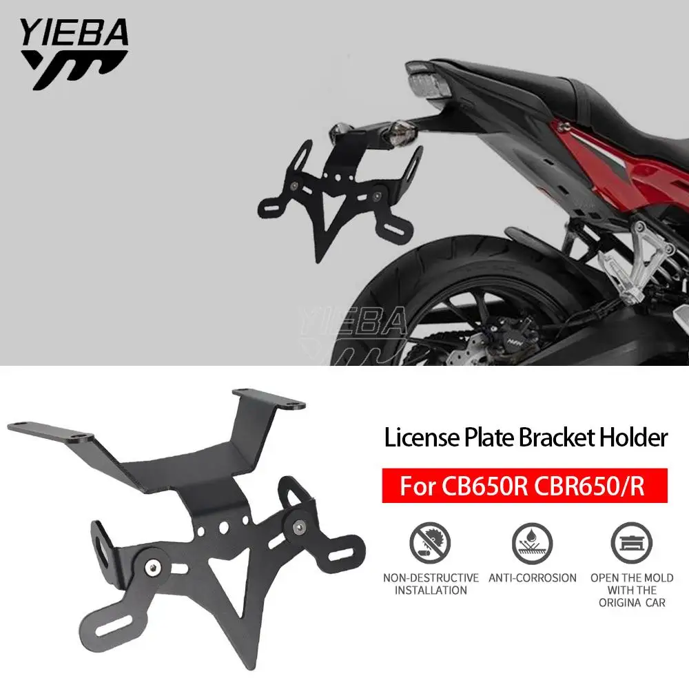 

For HONDA CB650R CBR650R 2019 2020 2021 Motorcycle License Plate Holder LED Light Tail Tidy Fender Eliminator CB CBR650 CBR 650R