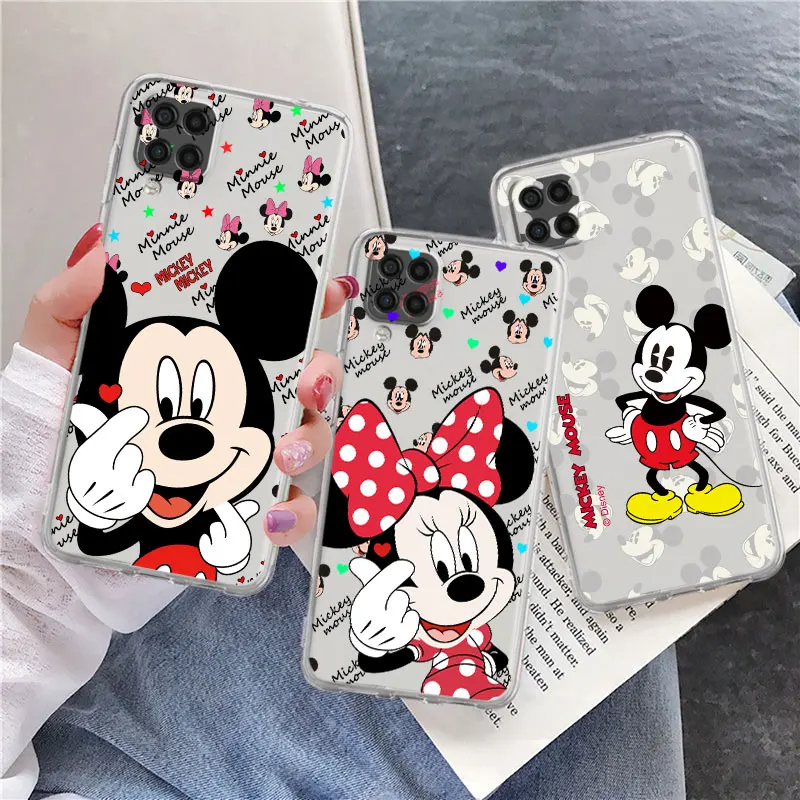 

Clear Case For Samsung Galaxy A52 A12 A51 A32 A21s A71 A32 A22 50 A70 A31 A72 5G Phone Cover Disney Cute Mickey Mouse