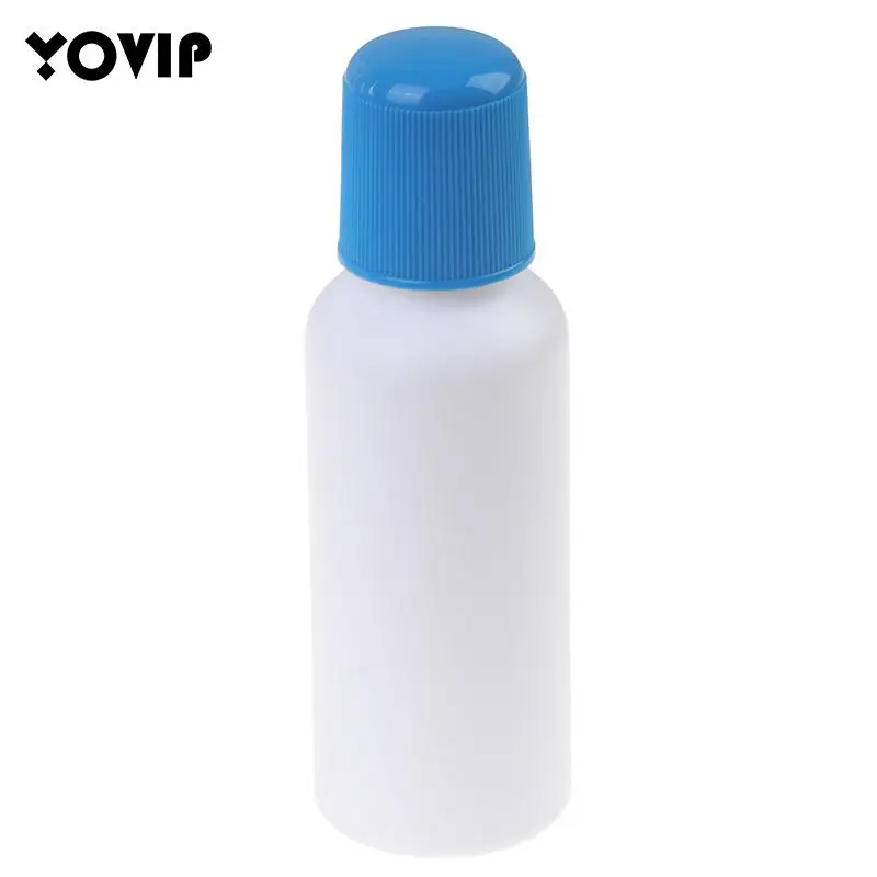 

1Pcs 100ml Soreness Liquid Bottle With Sponge Applicator White Medicine Liquid Bottle With Blue Sponge Head 2022 New