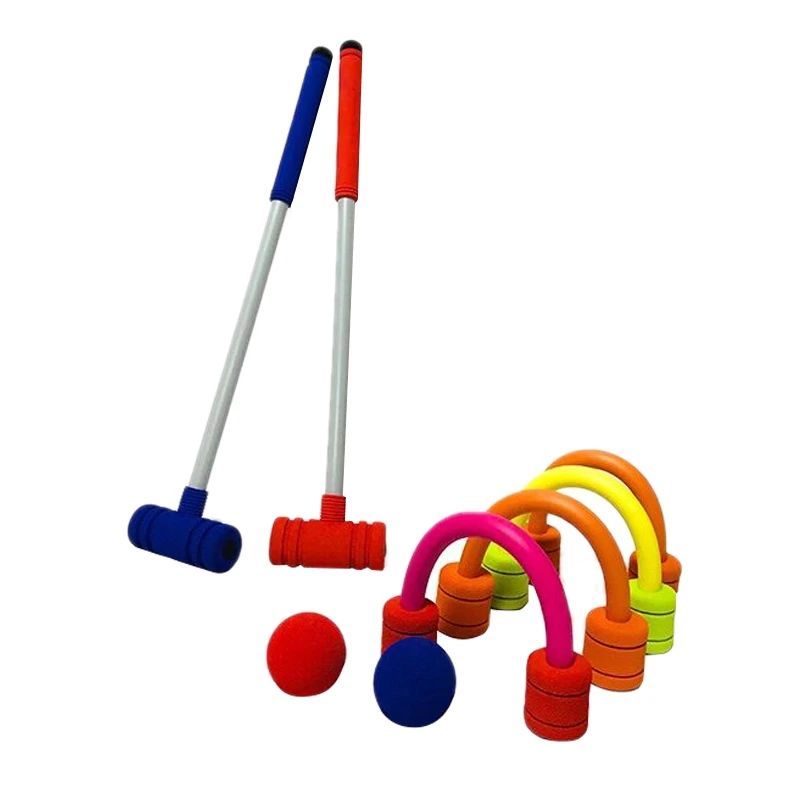 

Croquet Set Double Croquet Set Indoor And Outdoor Children's Training Foam Toy Suitable For Lawn Backyard Park