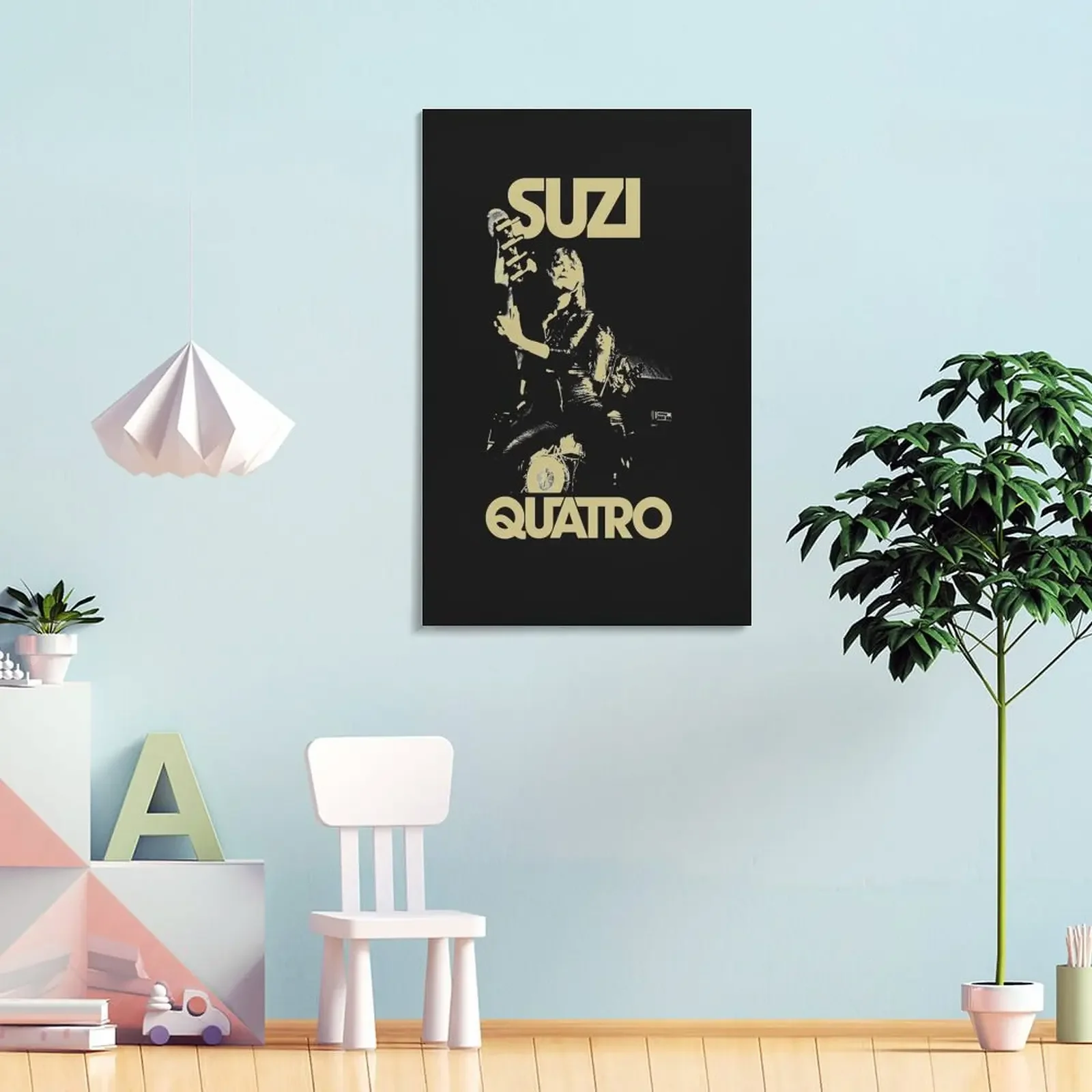 Сузы Кваatro Рок и пение ретро 2 незаменимая картина на холсте украшение для