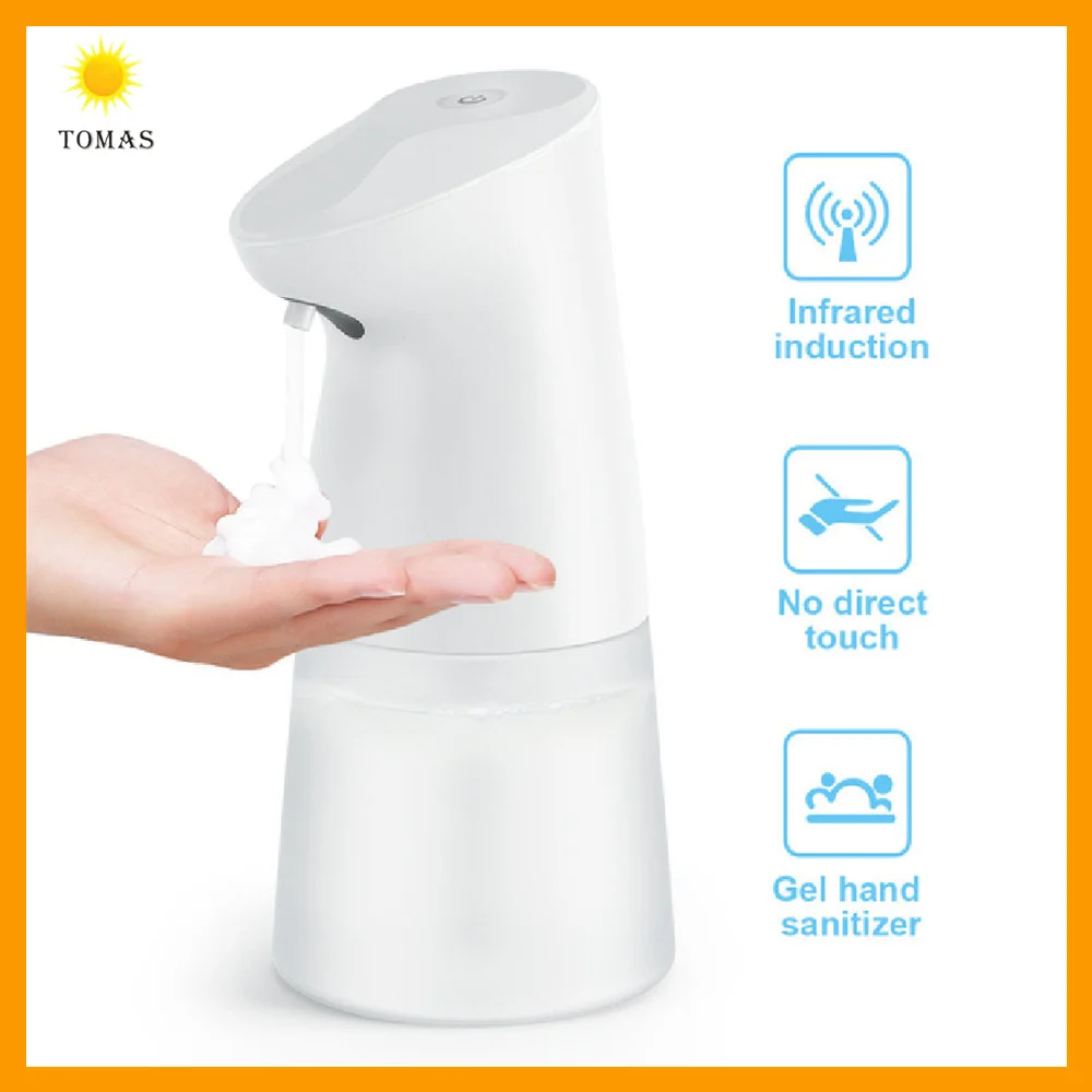 

TOMAS USB 450ml Touchless Foaming Soap Dispenser Sanitizer Automatic Sprayer Infrared Smart Hand Induction Alcohol Sterilization