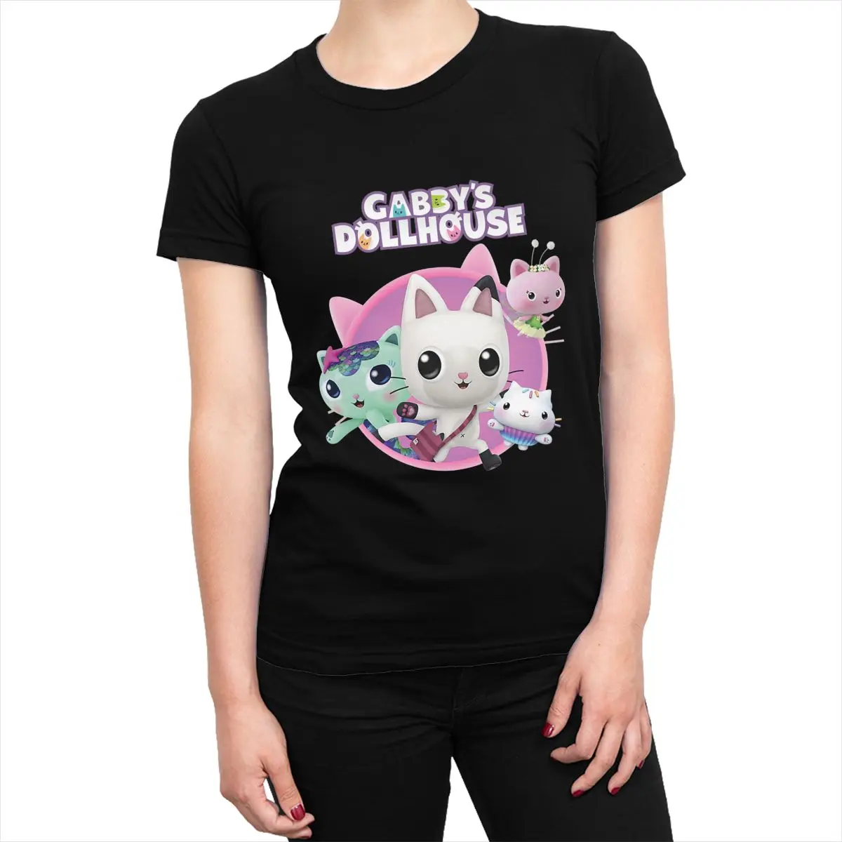 Хлопковая футболка для кукольного домика Gabbys унисекс повседневные футболки в