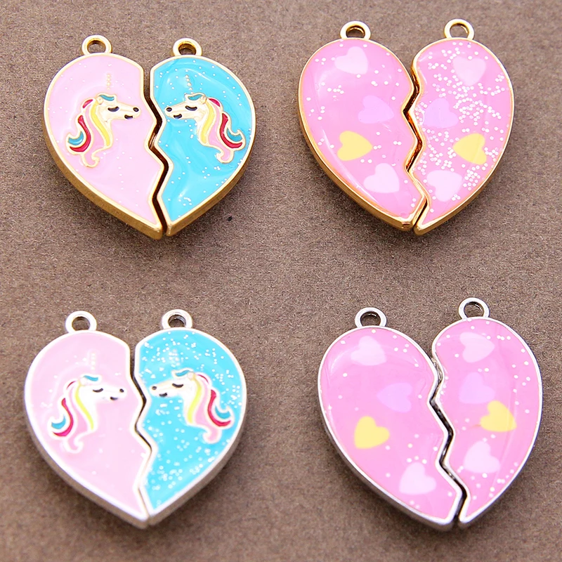 5 пар/упаковка, кулон в форме сердца