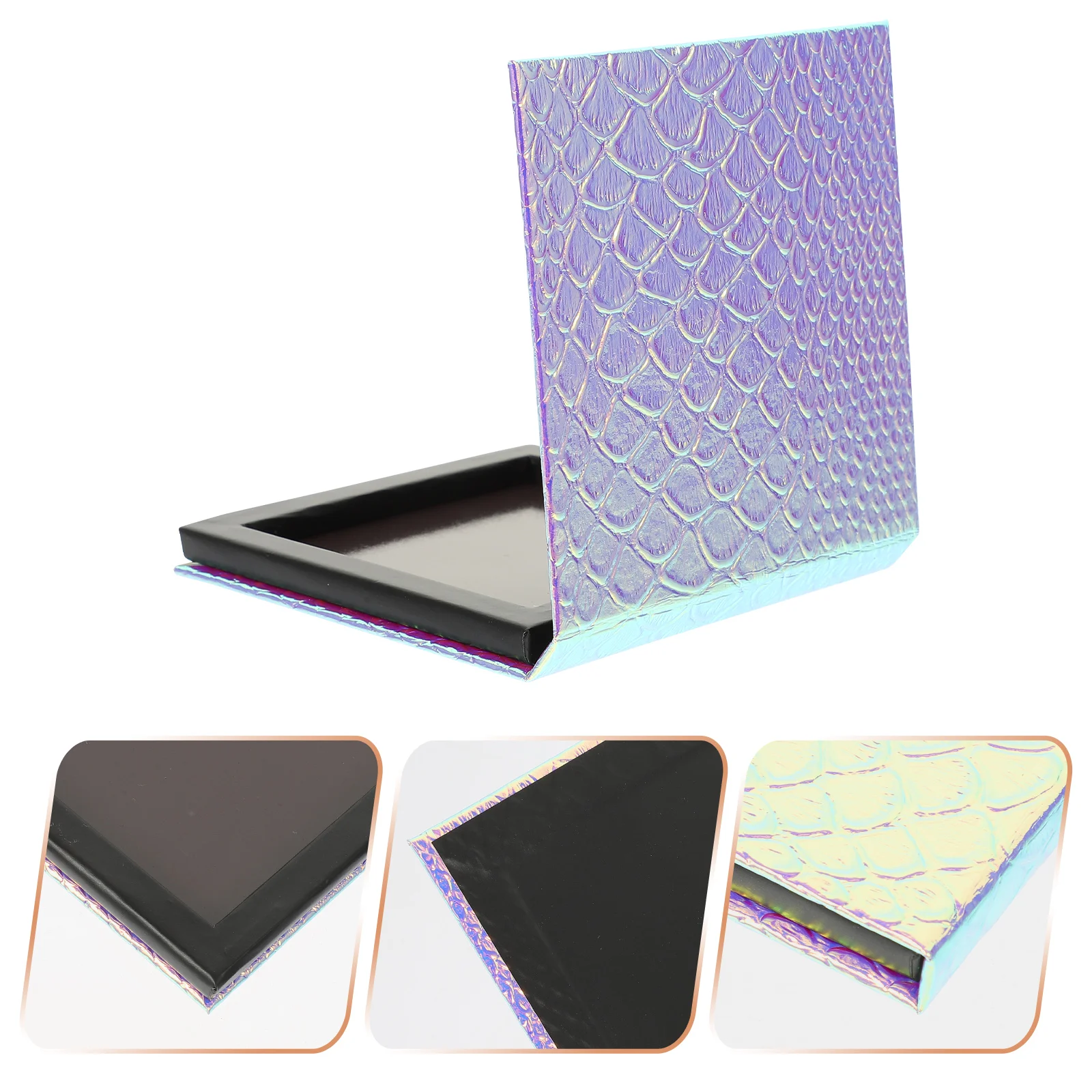 

Empty Eyeshadow Magnet Pan Magnetic Palettes Fish-scale Pattern Mermaid Cardboard Travel