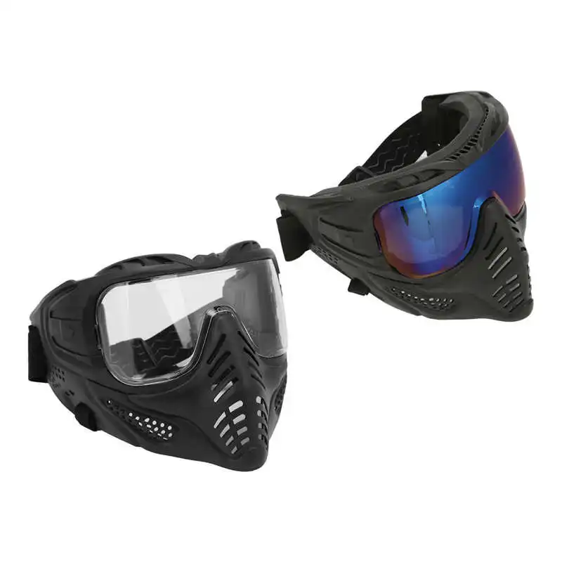 

Full Face Protector Breathable Face Guard with Goggles for CS Game Outdoor Activities