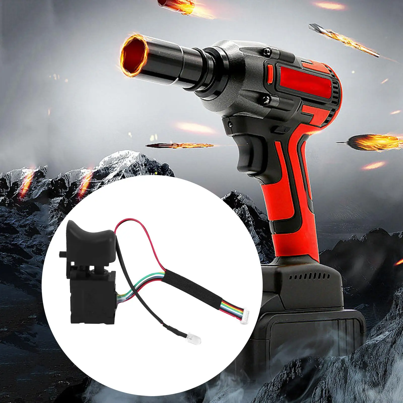 

Переключатель скорости дрели бесщеточный прочный регулируемый простой в установке аксессуары