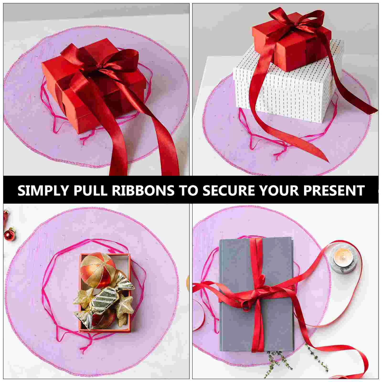 50 шт. подарочная упаковка сумки из органзы сетчатые на день рождения для подарков