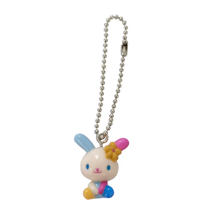 

Cute Usahana Bunny Keychain Ball Key Chain Keyring Mini Kawaii Anime Keychains Girls Toys Small Gifts