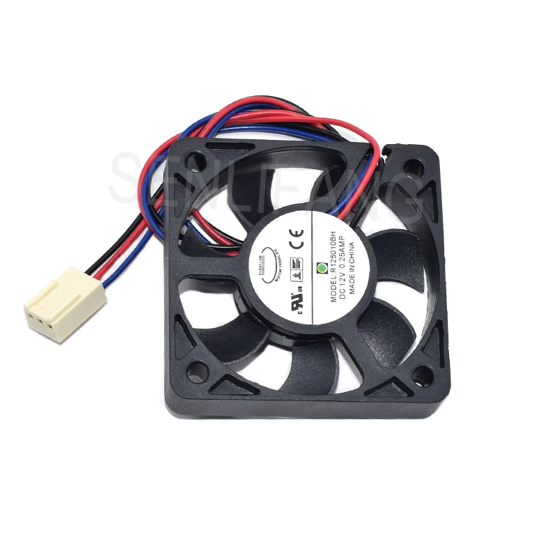 Кулер для сервера EVERFLOW R125010BH, 12 В постоянного тока, 0,25 А, 3 провода, 50x50x10 мм