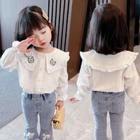girls babys coat blouse jacket outwear 2022 embroidery spring summer overcoat top party school gift formal childrens clothing