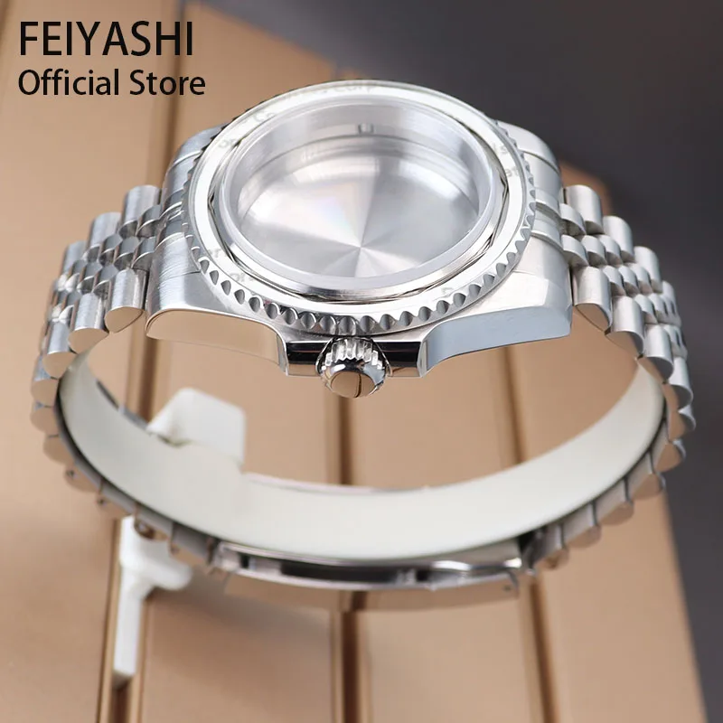40mm Watch For Men Cases Bracelet Strap For Seiko nh35 nh36 ETA 2824 Miyota 8215 Movement Accessory Parts 28.5mm Dial submariner
