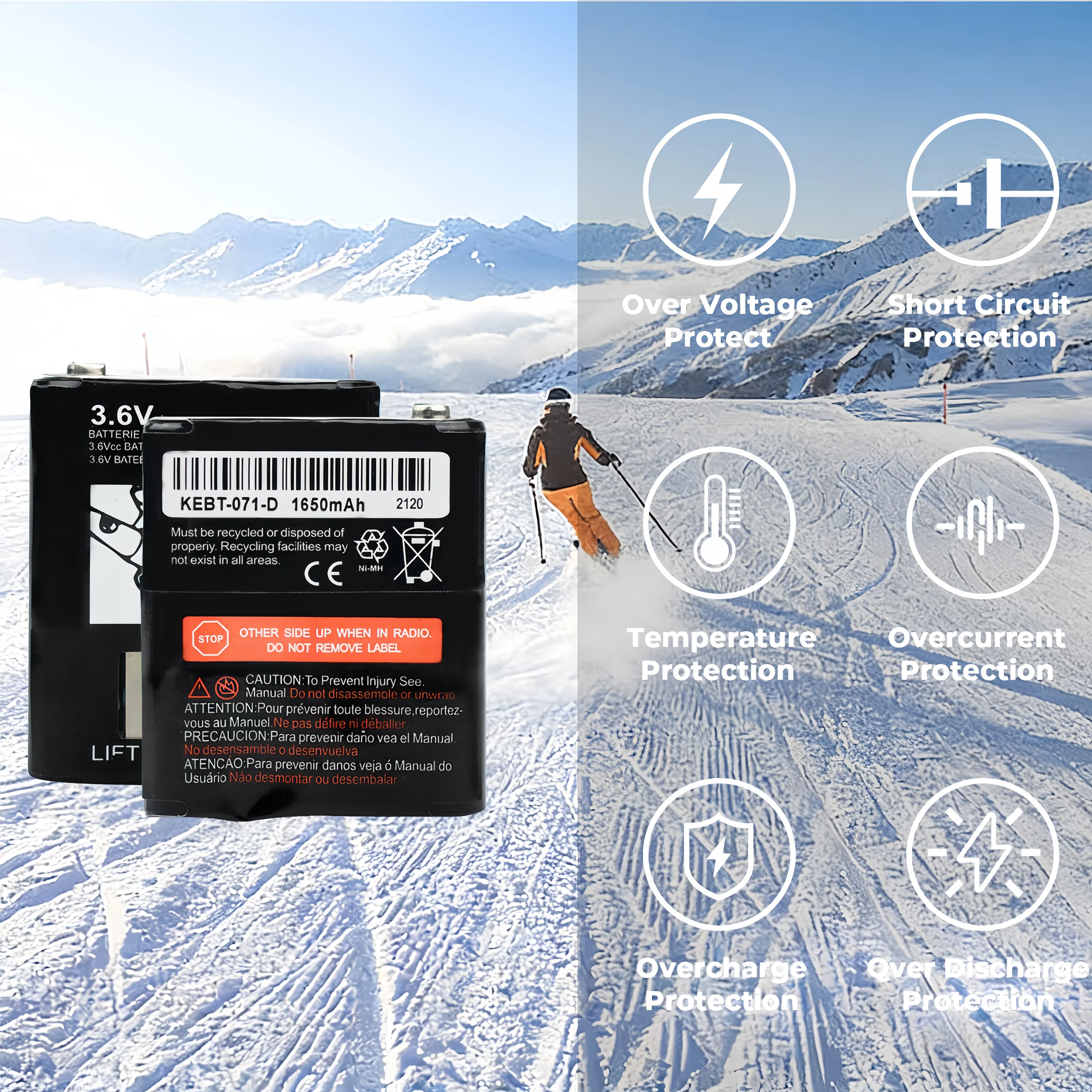 10 шт. аккумуляторов NI-MH емкостью 1650 мАч для MOTOROLA KEBT-071A KEBT-071-B KEBT-071-C KEBT-071-D T4800 T5600 T6000 T9580 FV300 MC225R FV800 (art.: 3920dcf5921f2) - 3920dcf5921f2