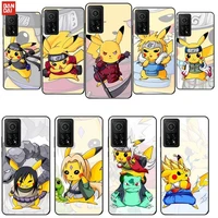 bandai dragon ball pikachu phone case for xiaomi redmi note 11 10 9 8 6 pro 10t 9s 8t 7 5a 5 4 silicone funda shell cover