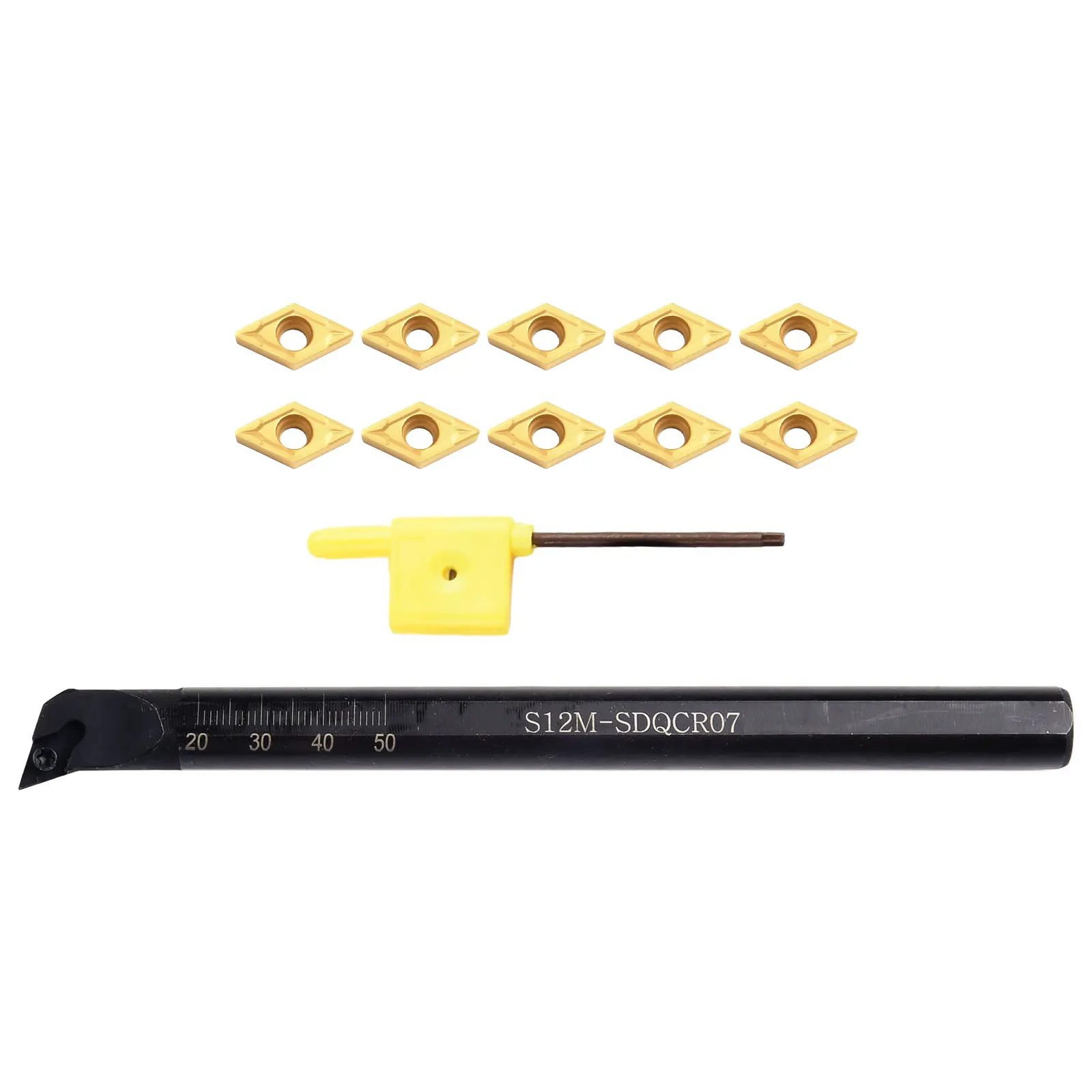 1/2 S12M SDQCR07 Держатель токарного станка для расточной оправки DCMT 070204 Твердосплавная