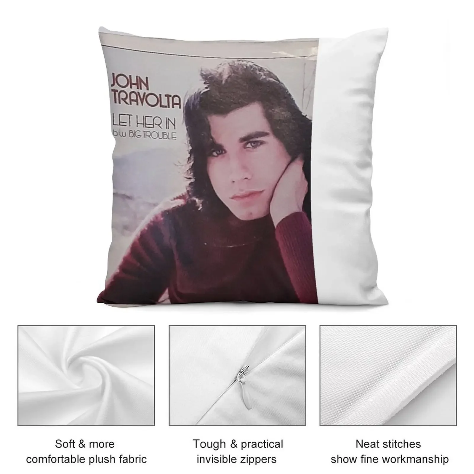John Travolta Pic Slv 45 запис начало Пусть ее в декоративной подушке Рождественские чехлы
