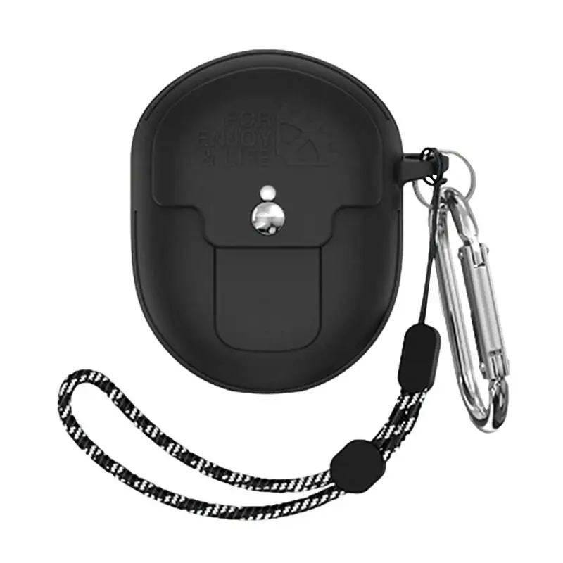 

Silicone Protective Anti-drop Headphone Cover For Buds Pro Wireless Earphones Cases With Anti-Lost Carabiner And Lanyard