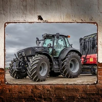 deutz tractor metal tin sign removable wall stickers wall decoration metal sign art wall retro bar decor