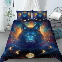 3d wolf duvet cover sets comforter bed lineds set bedding set king queen twin double single euro size