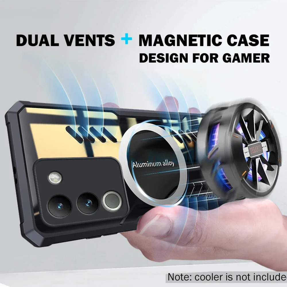 Геймерская модель для VIVO Y73 Y75 Y77 Y78 Y81 Y91 Y93 Y95 Y91C Y91i Y90 Y1s Y100 Y200 Z1 Pro алюминиевая