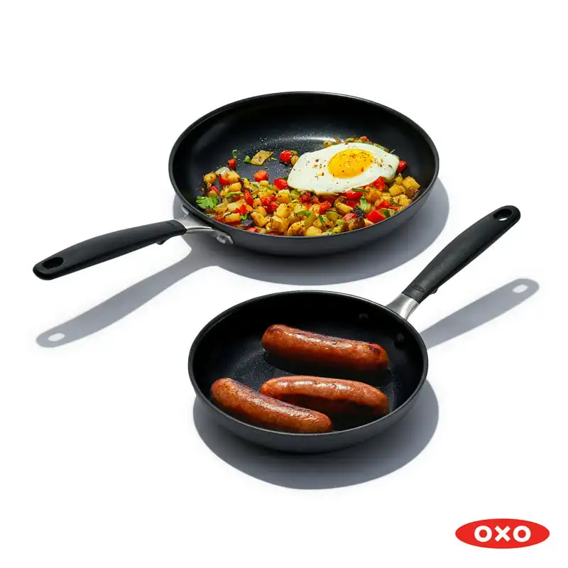

Anodized Nonstick Cookware, 2 Piece Frypan set, 8" and 10" Skillet