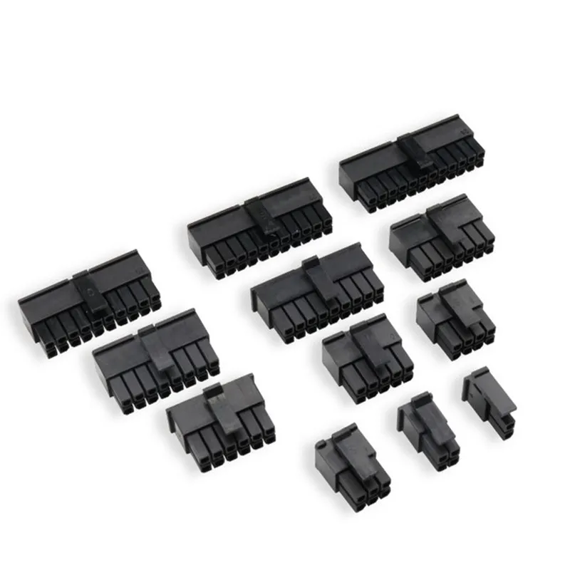 

10PCS MX 3.0mm pitch mini 5557 plug connector 2P 4P 6P 8P 10P 12-24P male shell black plastic shell