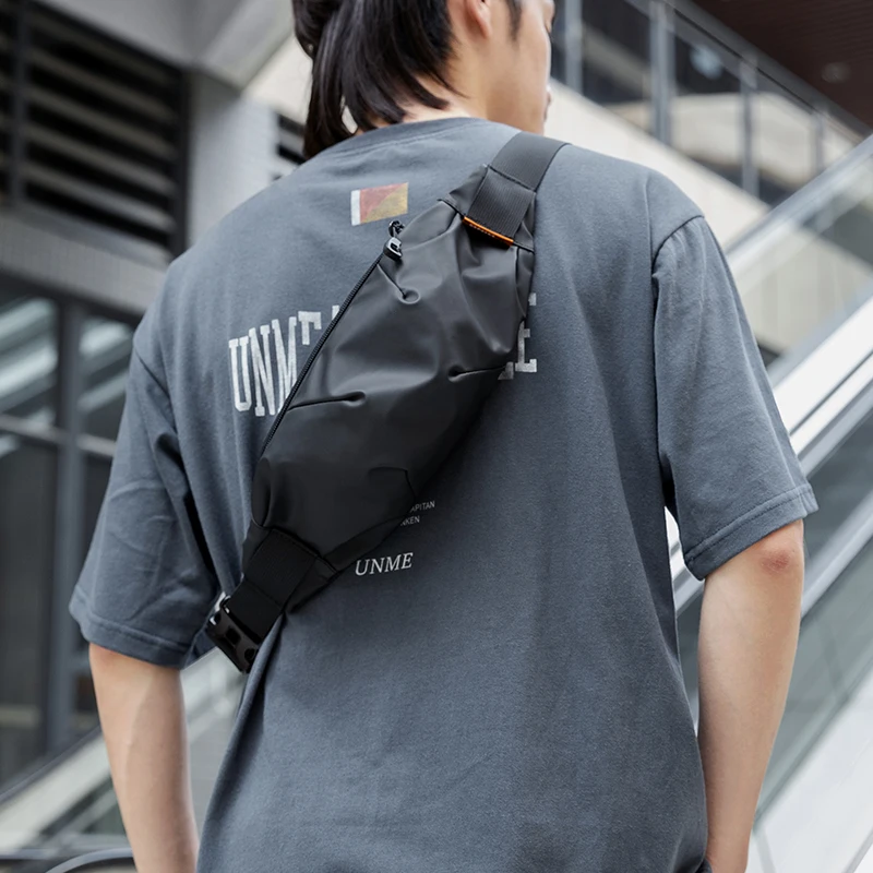 Multifunction PVC Men Anti-thief Crossbody Bag Fashion Casual Fanny Packs Mini School Travel Phone Bag Purses Men and Women New