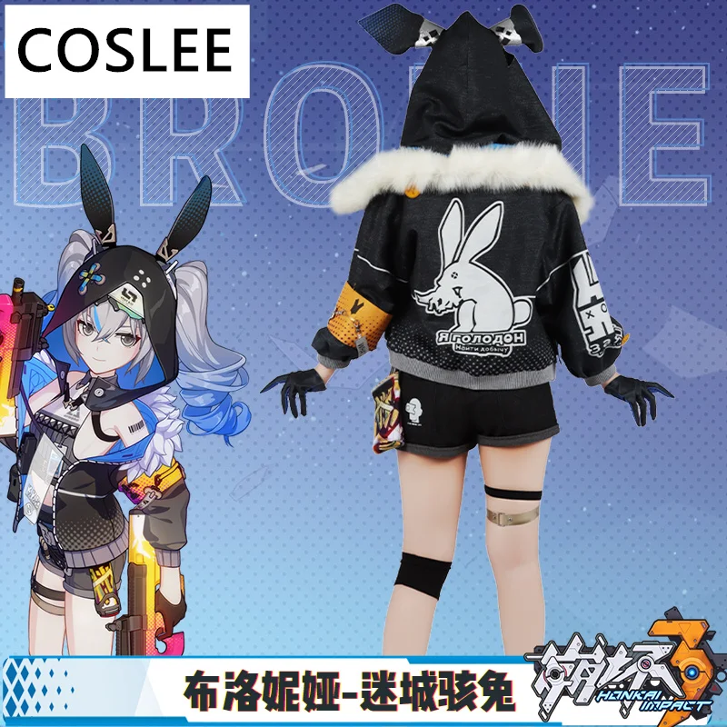COSLEE аниме Honkai Impact 3rd Броня Зайчик HAXXOR BUNNY тема косплей костюм игровой прекрасная