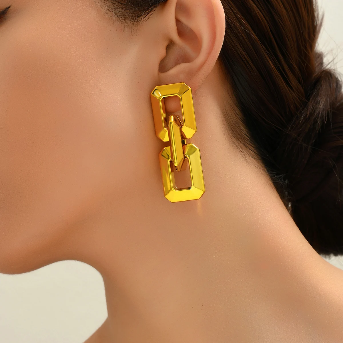 Новинка 2023 акриловые прозрачные блестки модные висячие серьги с геометрическим