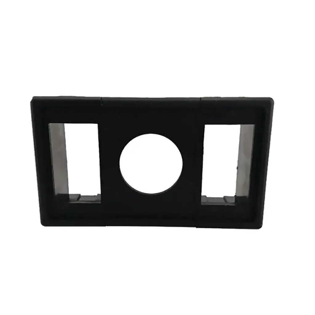 

2X Plastic 2 Square Rocker Switch Housing + 1 Socket Holder For Boats Marine