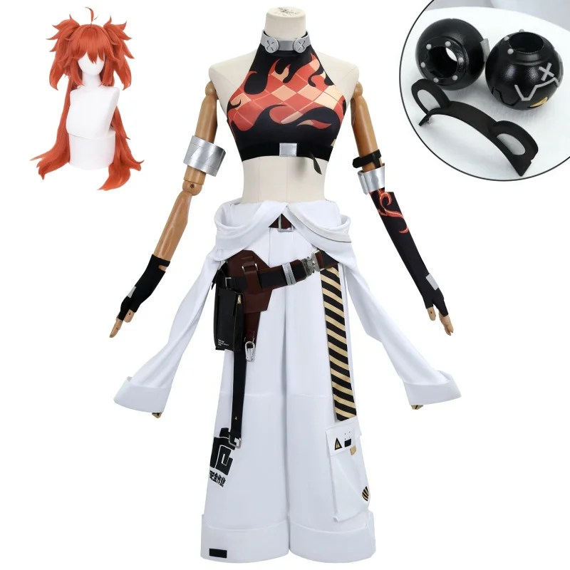 Игра Koleda Belobog Косплей Костюм Униформа Парик Головные Уборы Перчатки Хэллоуин