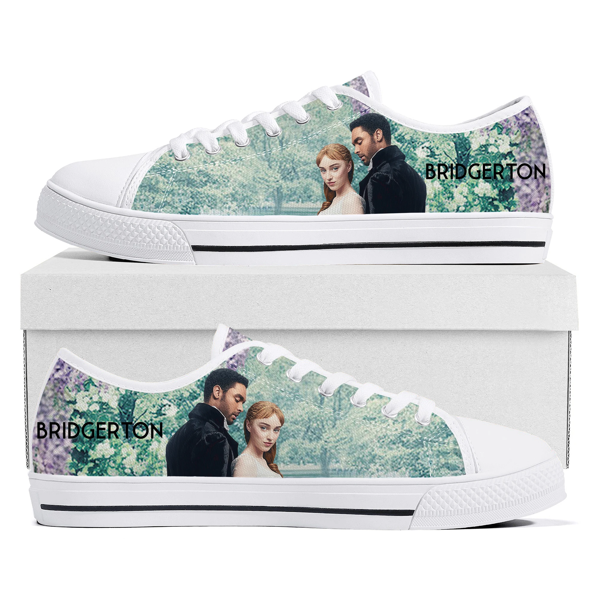 

Bridgerton Low Top Sneakers Mens Womens Teenager High Quality Simon Daphne Canvas Sneaker couple Casual Shoes Custom Made Shoe