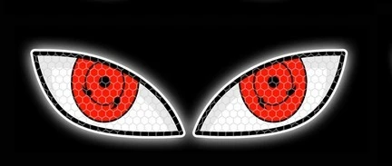 

Accesorios Para Moto Светоотражающие наклейки для глаз Предупреждение о безопасности Мотоциклетный шлем Лобовое стекло для автомобиля Грузовик Крышки топливного бака