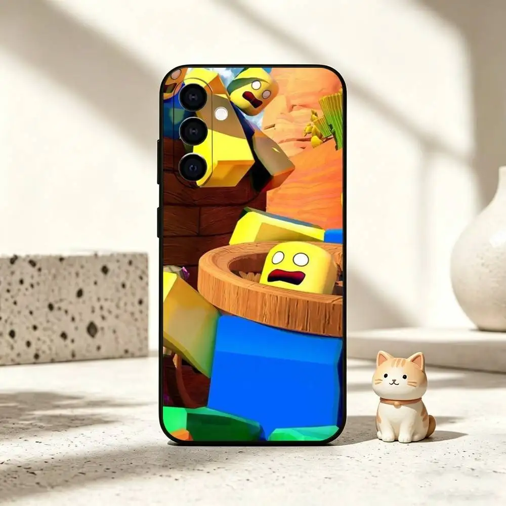 Знаменитый чехол для телефона G-Game R-Roblox для Samsung Galaxy A73, A72, A71, A70, A53, A52, A51 и других моделей, мягкий черный чехол (art.: 3920da5587ae7) - 3920da5587ae7