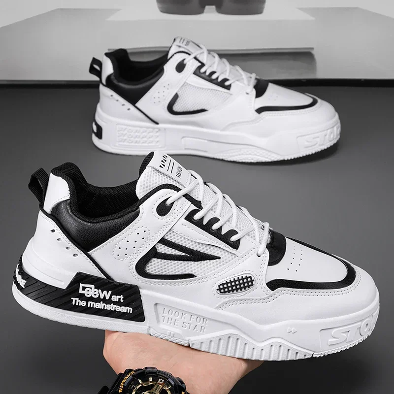 Кроссовки мужские на шнуровке уличная модная повседневная обувь для скейтборда